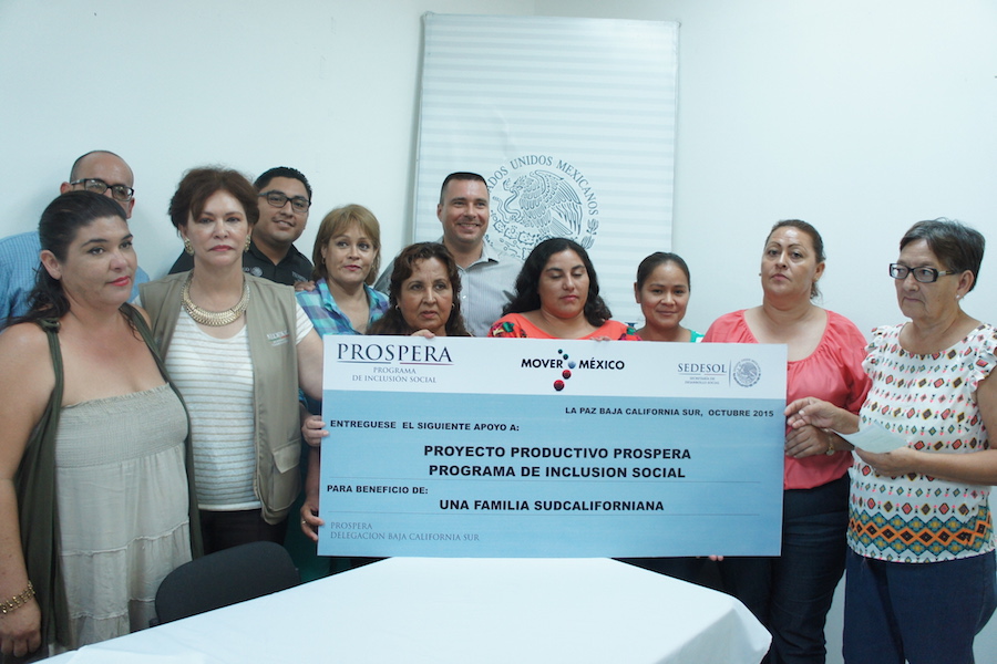 Entrega PROSPERA  apoyos a proyectos para Comondú, La Paz y Los Cabos