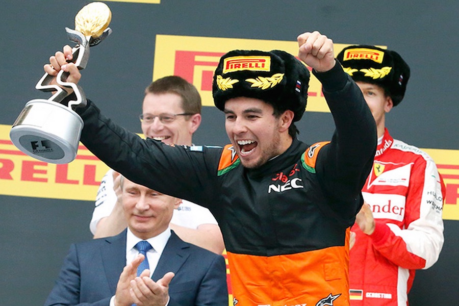 Checo Pérez triunfa en la Formula I, tercer lugar en el Gran Premio de Rusia