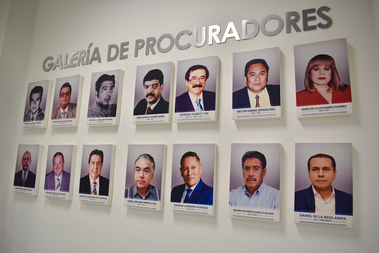 Inauguran “Galería de Procuradores Generales de Justicia del Estado de Baja California Sur”