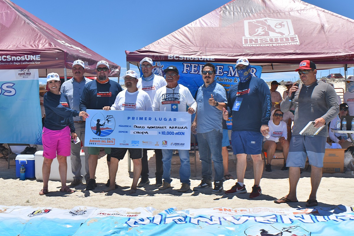 Participan más de 700 pescadores de La Paz y Loreno en el torneo “Amigos del SNTE 2023”